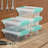 Sterilite Medium Clip Box Clear Home Storage Tote Container with Lid-99476627-99476630