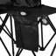 Banc pliant à six places avec parasol, poches de rangement, porte-gobelets et protection solaire complète, sièges confortables pour les activités de plein air, 6 sièges portatifs, pochettes, conception unique, aucun assemblage requis