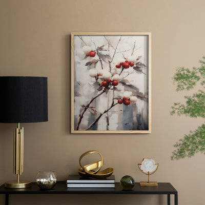 «Christmas Holiday Art», série 2-CCGCLI, reproduction d'art encadrée - bois massif