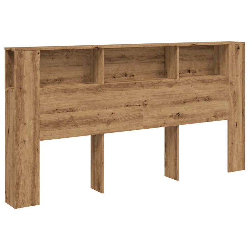 17 Stories Headboard Cabinet Engineered Wood, Artisan Oak, 100 x 200cm