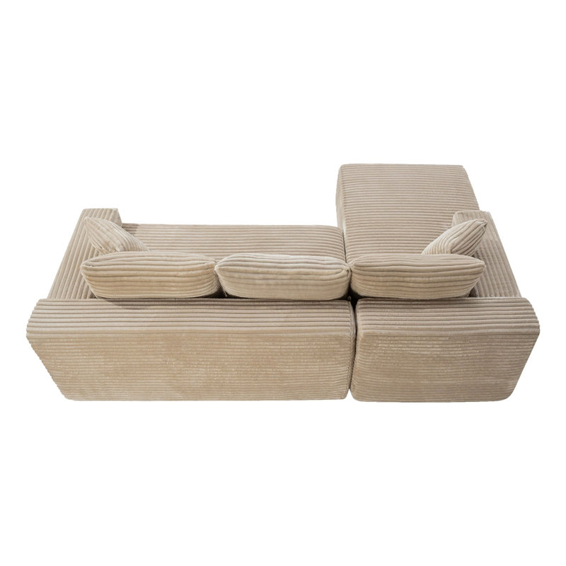 Canapé modulaire 94,5 po Cloud, Chaise Camel-droite