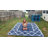 Outdoor Rug, Blue and White Foldable and Reversible Plastic Straw Rug for Camper, Deck, Porch, Picnic, Beach, Balcony-1074877179
