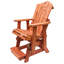 Fauteuil oscillant à hauteur de balcon Cedar Grove Adirondack avec table d'appoint assortie