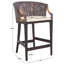 Tabouret de comptoir en bois massif Carneshia-762767889