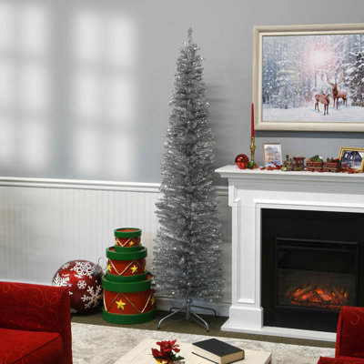 Silver Tinsel Tree