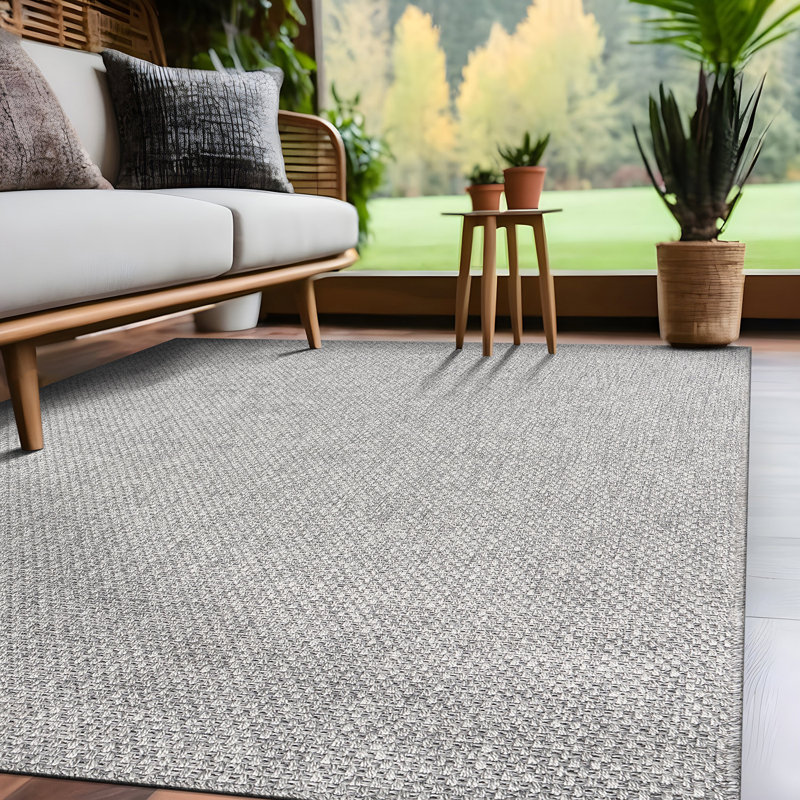 Tapis intérieur / extérieur, Rectangulaire 8 pi x 10 pi, Grey