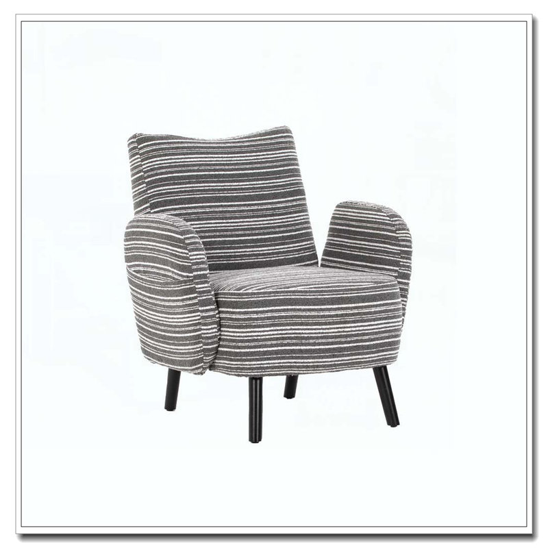 Boucle Upholstered  Accent Chair, Dark Gray