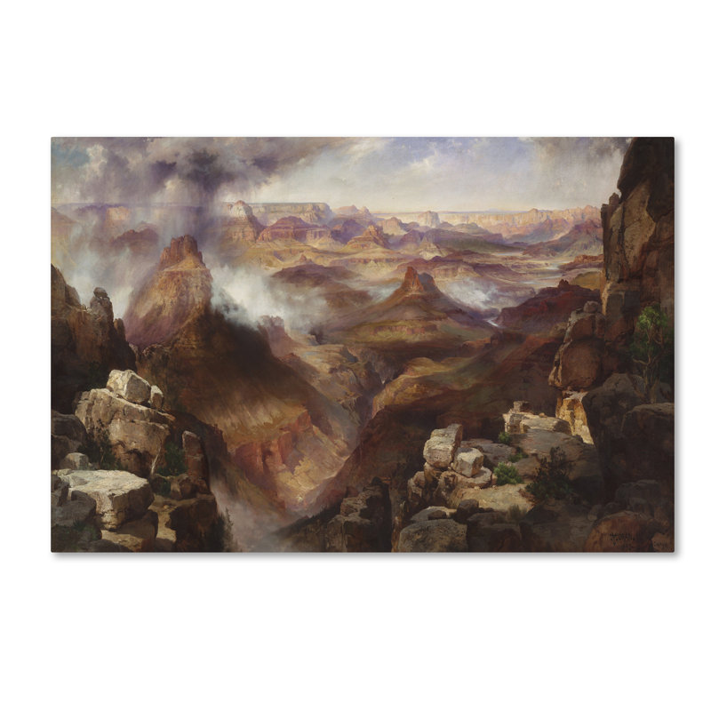 Grand Canyon Landscape Gallery-Wrapped Canvas Art by Thomas Moran