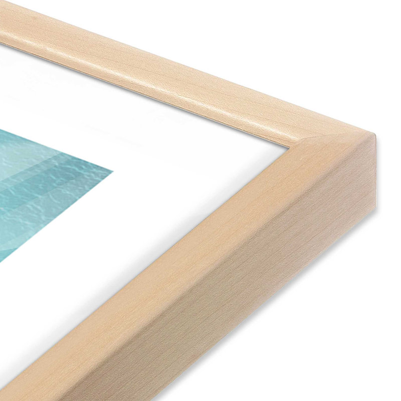 Whispering Shore Art Print, 13.5" H x 13.5" W, Raw Maple