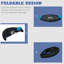 40" Foldable Mini Trampoline Rebounder with Handle, Blue