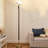 30W 3000Lm Ultra Bright Led Wood Floor Lamp With Remote Control, Stepless Dimming & Color Temperature Adjustable, 69" Modern Torchiere Corner Lamp For Bedroom, Office, Walnut