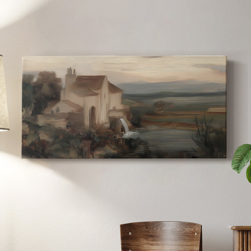 Série paysage - CXCV - Toile tendue avec châssis - Prêt à accrocher, H 20 po x l 40 po