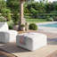 Pouf d'extérieur rembourré Praia Sunbrella Boucle