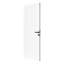 Dalle de porte persienne blanche en bois massif lisse-106633331