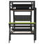 Lits de jeu multifonctionnels, structure en bois, style moderne, configuration peu encombrante