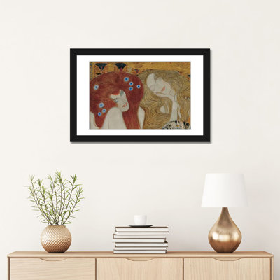 Beethoven Frieze par Gustav Klimt - Giclée sur toile tendue avec châssis