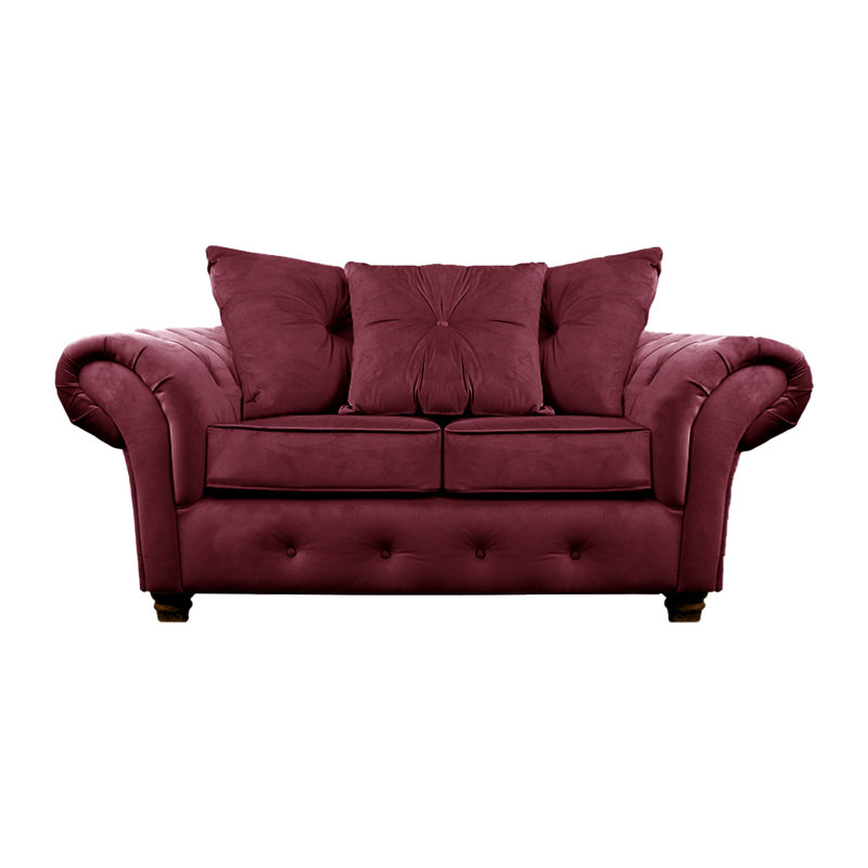 Lila 2 Seater Velvet Sofa, Plum