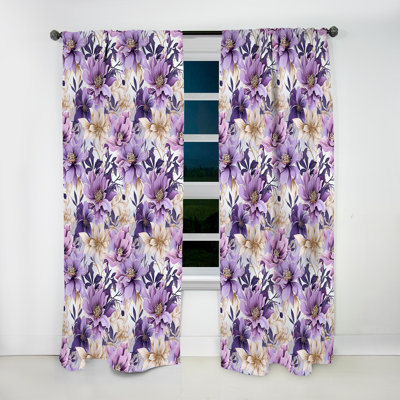 Orchid Dream - motif tropical - rideau floral - rideau obscurcissant floral - 1 panneau