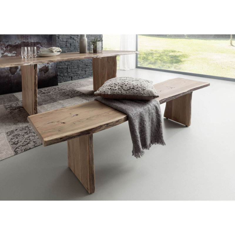 Solid Wood Bench, H45 x W38 x D160cm