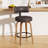 Chic Swivel Leather Upholstered Bar Stool For Ultimate Comfort And Style-1123261744