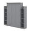 Lit escamotable double avec tablettes et DEL-2091188994