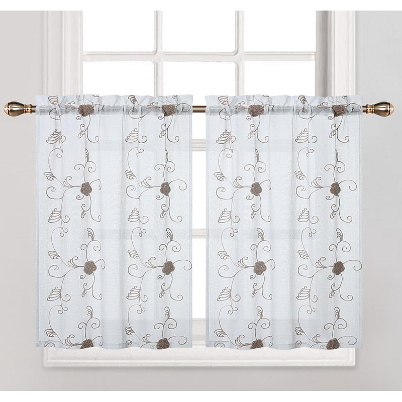 Pierce Polyester Track Insert Curtain Panel, 66.04cm Width x 60.96cm Drop, Yellow