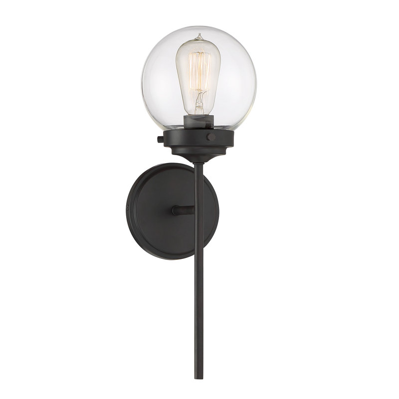 Aiden 1 - Light Dimmable Armed Sconce in Oil Rubbed Bronze, Oil Rubbed Bronze