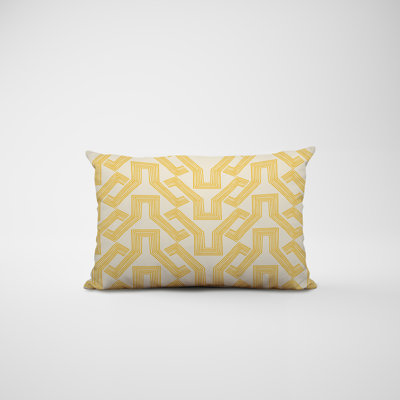 Housse et insert de coussin rectangulaire en polyester pour l'intérieur et l'extérieur