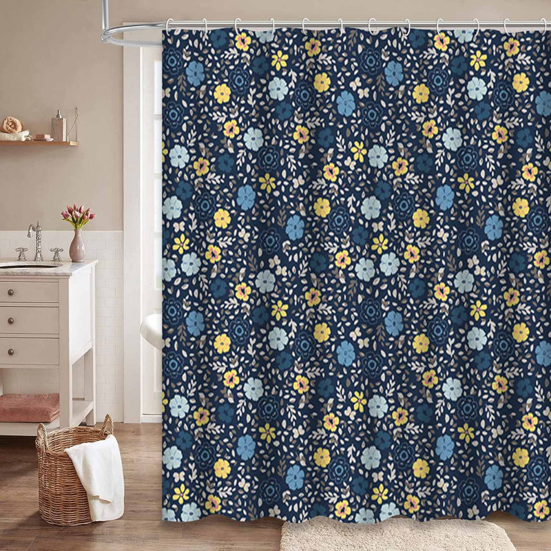 Magnifique rideau de douche avec 12 crochets, L 72 po x l 84 po