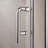 Chrome Pivot Swing Single Glass Panel Shower Door 34 In.W X 72 In.H,Adjustable 33.5-35 Inch Frameless Shower Door With 1/4 Inch Clear Tempered Glass-111950425