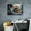 «Epic Graffiti», «Wild Life Of Predators In Watercolor 1» par Momart, art mural sur toile, 26 po x 18 po