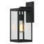 Lanterne murale d'extérieur thermolaquée noire H 15 po
