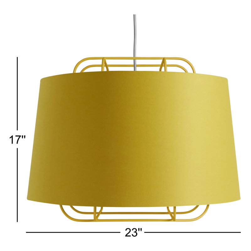 Perimeter 1 - Light Pendant, Olive, 17" H x 23" W x 23" D