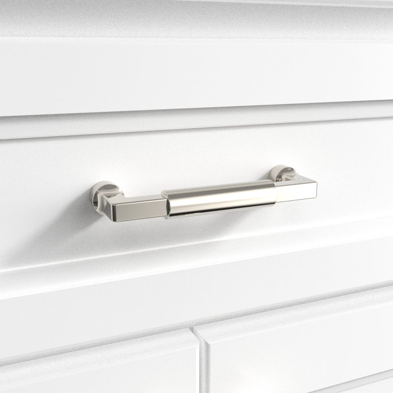 Poignée de porte et de tiroir Chatham, 4, Nickel poli, 1