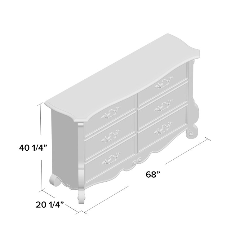 Chatelet Six Drawer Dresser