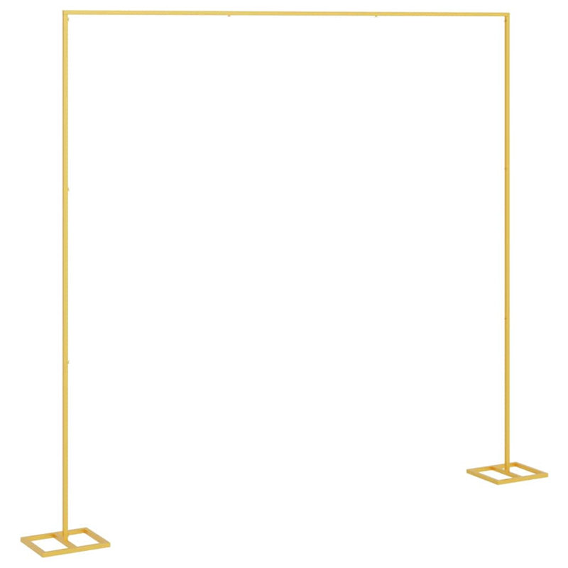 338cm W x 35cm D Steel Arbour in Gold