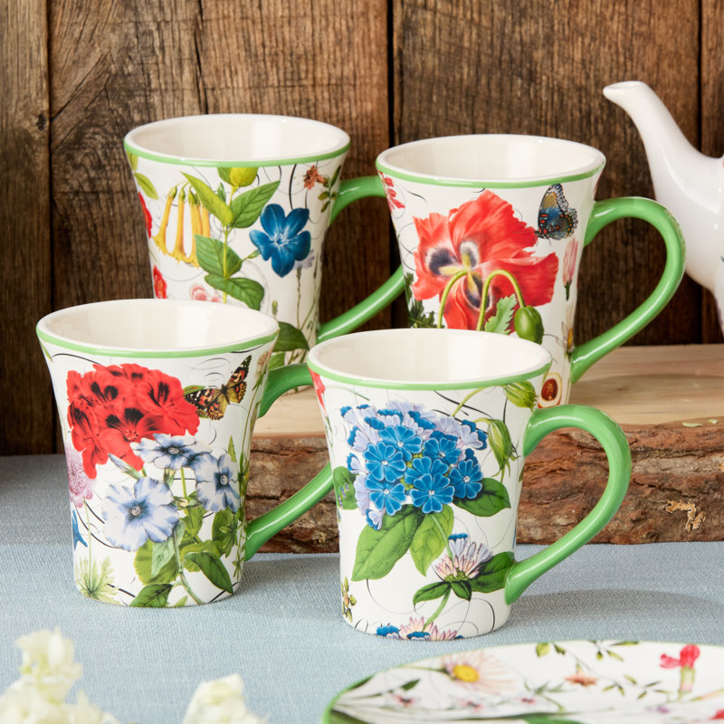Greenhouse Set of 4 Mugs 16oz