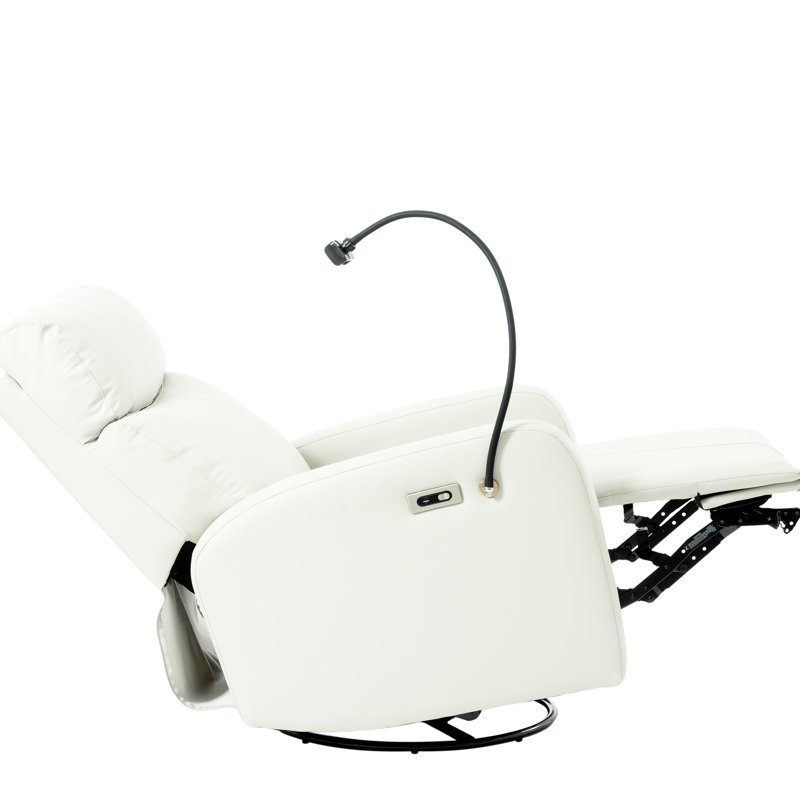 Fauteuil inclinable en bois - Fauteuil inclinable et oscillant électrique de style contemporain, gris Rock Motion à 30 °