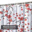 Rideau de douche imperméable à motif floral avec 12 crochets-126441377