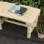 Chaise de terrasse pour terrasse en bois, semi-circulaire