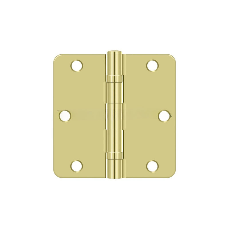 64'' x 64'' Steel Surface Mount Hinge, Polished Brass