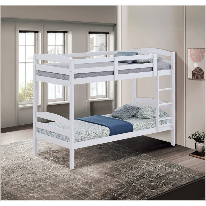 Twin Over Twin Transitional Bunk Bed, White