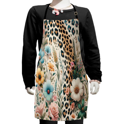 Animal Print Bib Apron