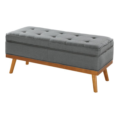 Boyu Polyester Blend Upholstered Storage Bench