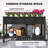 Dual-Tier Elevated Wood Planter Box,Raised Garden Bed,With Storage Shelf,Drainage Holes,And Liner-1604460148