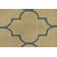 Tapis beige moderne touffeté à la main à motif de treillis Jawaher 5 pi x 8 pi beige