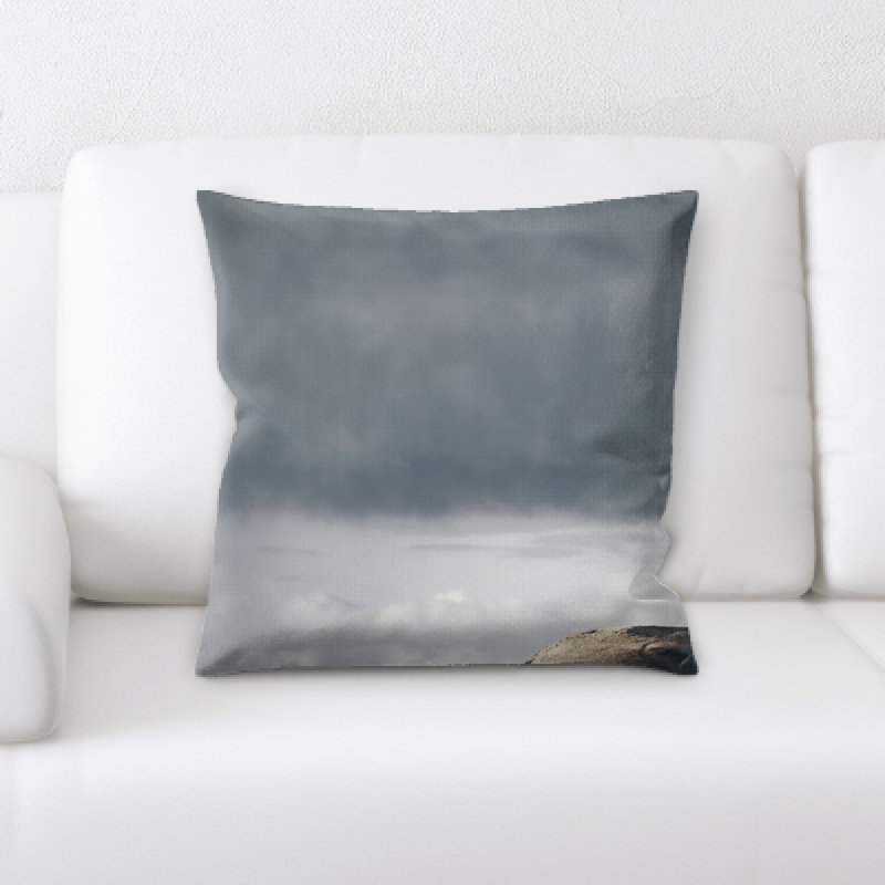 Microsuede Reversible Throw Pillow