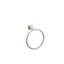 Emtek Modern Tubular Brass Towel Ring w/ Chamfered Square Rosette-755495744