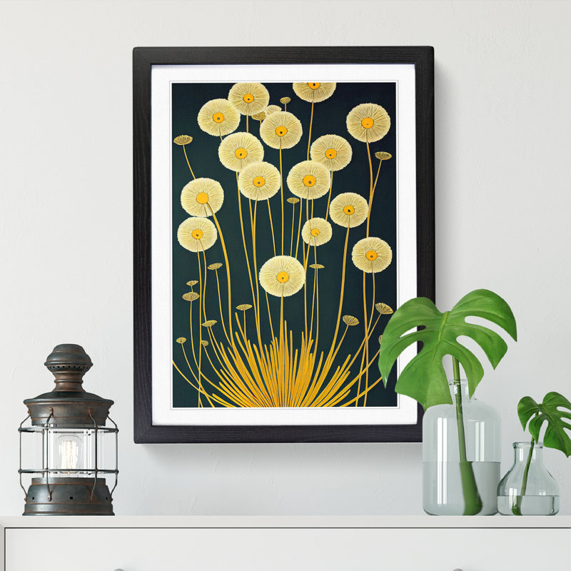 Winnick Dandelion - Single Picture Frame Print, 64" H x 46" W, Brown