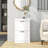 HOMCOM Shoe Cabinet For Entryway, Narrow Shoe Rack Storage Organizer With 2 Flip Drawers And Adjustable Shelves For 10 Pairs Of Shoes, White-1540983566